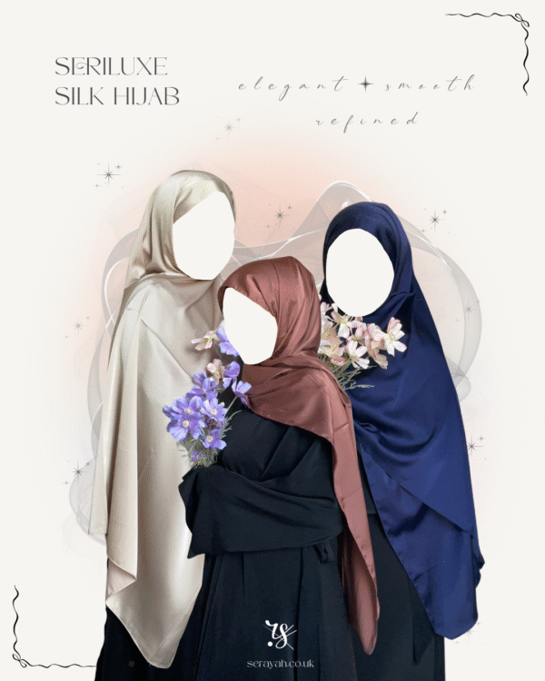 Seriluxe Silk Hijab | Navy