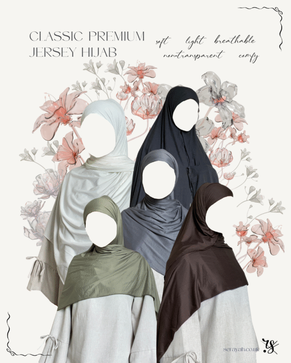 Classic Premium Jersey Hijab | White