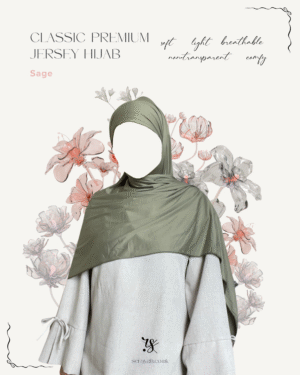 Classic Premium Jersey Hijab | Sage