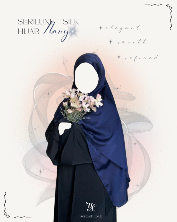 Seriluxe Silk Hijab | Navy